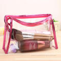 Transparent cosmetic bag ladies wash finishing bag waterproof travel cosmetics jewelry large-capacity storage bag three pcs